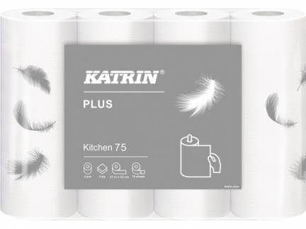 Køkkenrulle Katrin Plus 75 2-lags 21m 32rul/pak 225960