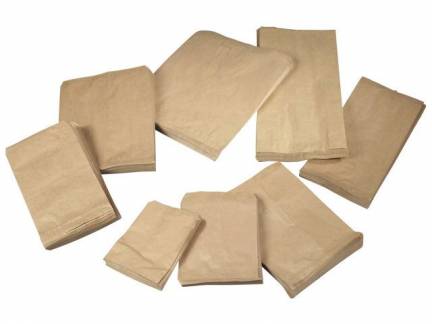 Bagerpose 2,5kg brun 270x335mm 1000stk/pk 40g