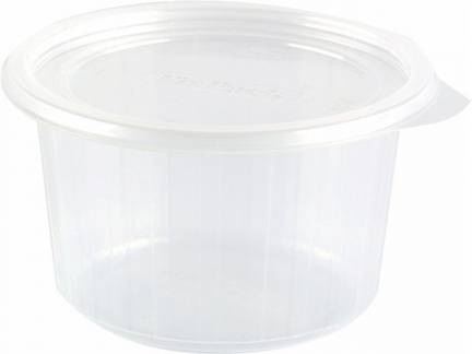 Plastbakke Fixpack PP rund klar Ø112x61mm 300ml 700stk/kar