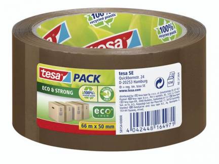 Tape tesa PP ECOLOGO brun 50mmx66m støjsvag 58154