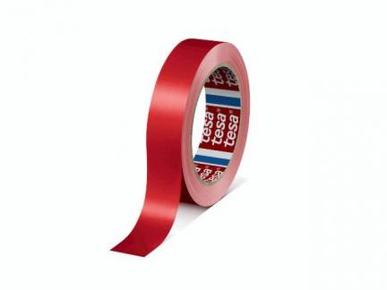 Tape Tesa 60404 PVC 25mmx66m Rød