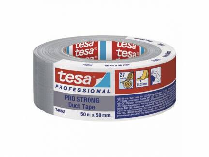 Tape tesa lærred sølv 50mmx50m 74662 Duct tape PRO-STRONG