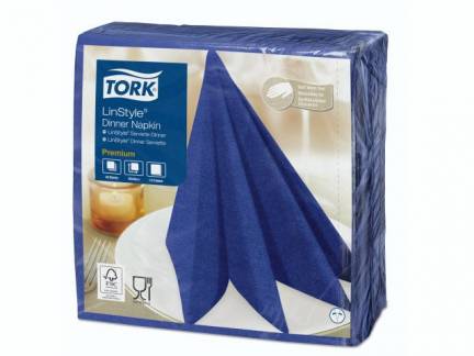 Serviet Tork Linstyle midtnight blue 39x39cm 50stk/pak