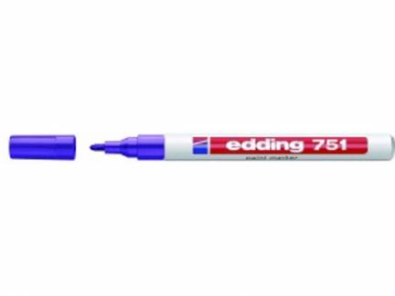 Paint marker Edding 751 permanent violet rund spids 1-2mm