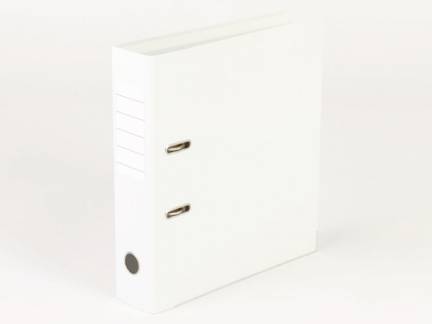 Brevordner, Q-Line hvid, Metalskinne, 75mm, 210x297mm Number of rings: 2 æske a 10 stk