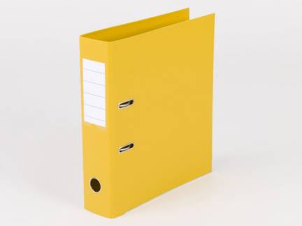 Brevordner, Q-Line gul, 75 æske a 10 stk