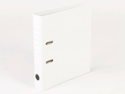 Brevordner, Q-Line hvid, Metalskinne, 50mm, 210x297mm Number of rings: 2 æske a 10 stk