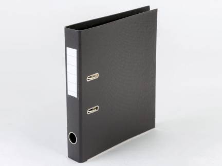 Brevordner, Q-Line sort, Metalskinne, 50mm, 210x297mm Number of rings: 2 æske a 10 stk