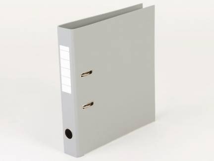 Brevordner, Q-Line grå, Metalskinne, 50mm, 210x297mm Number of rings: 2 æske a 10 stk