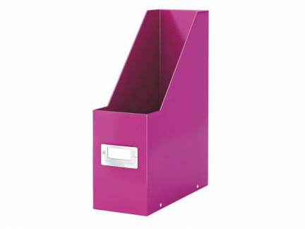 Tidsskriftsamler Click&Store Leitz WOW pink