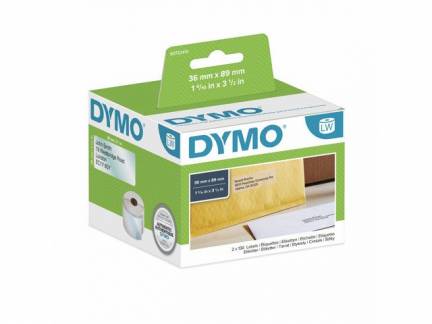 Dymo LabelWriter etiketter 36x89mm transparent 