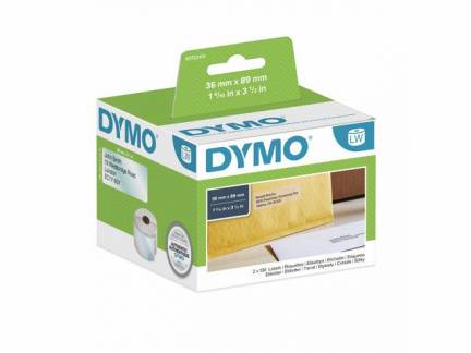 Adresseetiketter DYMO klar 36x89mm 260stk/rul 99013