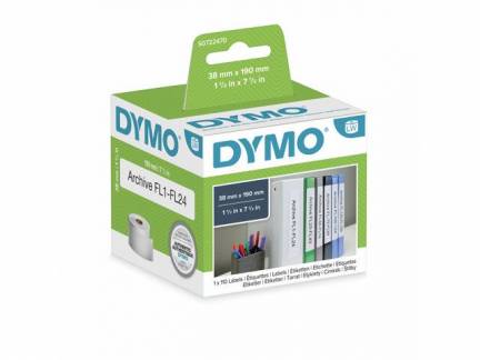 Dymo LabelWriter brevordner etiketter 38x190mm 