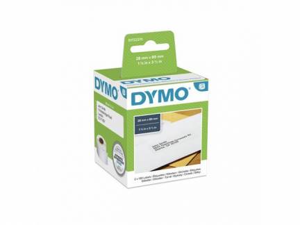 Adresseetiketter DYMO 28x89mm 2x130stk/rul