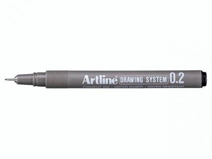 Drawingpen Artline EK232 0,2mm sort