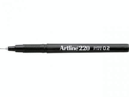 Fineliner Artline EK220 0,2mm sort