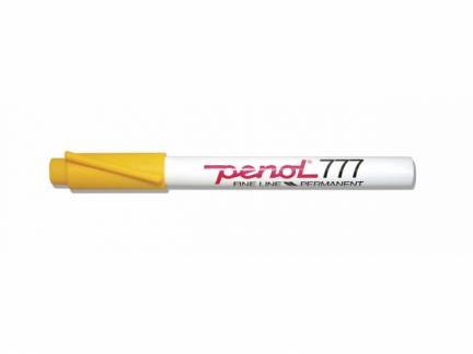 Marker Penol 777 gul 1,0mm permanent vandfast rund spids