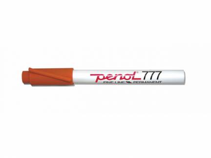 Marker Penol 777 orange 1,0mm permanent vandfast rund spids