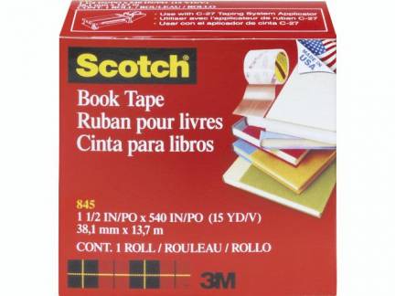 Tape 3M bogtape 845 Klar 38mmx14m