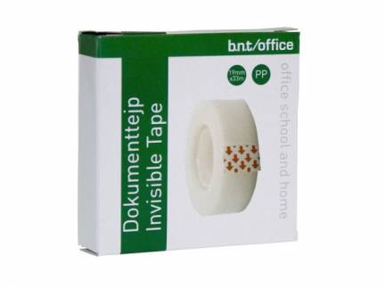 Dokumenttape bnt/Office usynlig 19mmx33m