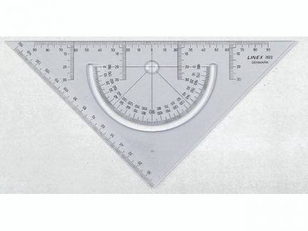 Geometritrekant Linex 2622 m/vinkelmåler