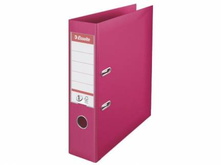 Brevordner PP Esselte No.1 A4 75mm fuchsia