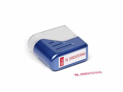 Stempel, Trodat Deskmate, blå/rød, 1 stk