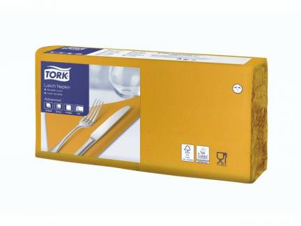 Servietter Tork 3-lags orange 33cm 150stk/pak