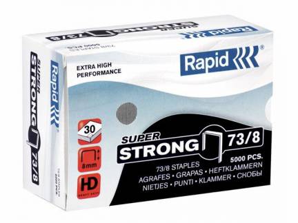 Hæfteklamme Rapid SuperStrong 73/8 5000stk/pak