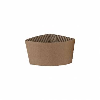 Sleeve t/kaffekop 8oz brun single wall pap 1000st/krt