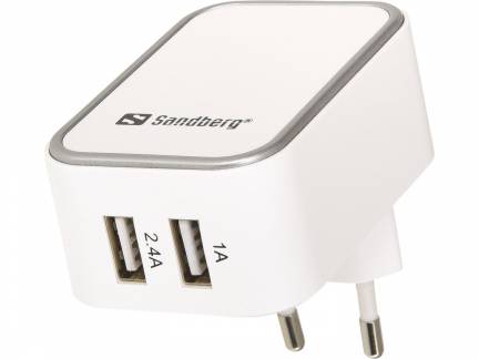 Adapter Sandberg AC charger dual USB EU