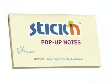 Z-notes Stick'N gul 76x127mm 100blade