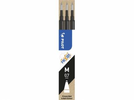 Refill Pilot FriXion sort 0,7 medium 3-pack