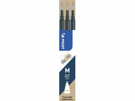 Refill Pilot FriXion blå/sort 0,7 medium 3-pack