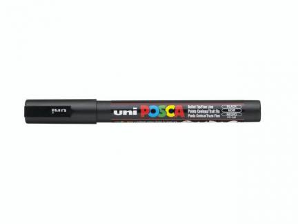 Paint marker Uni Posca PC-3M black 0,9-1,3mm