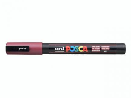 Paint marker Uni Posca PC-3M red wine 0,9-1,3mm
