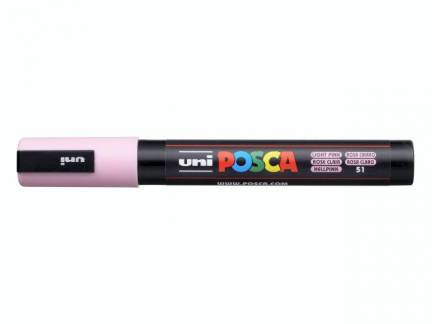 Paint marker Uni Posca PC-5M light pink 1,8-2,5mm