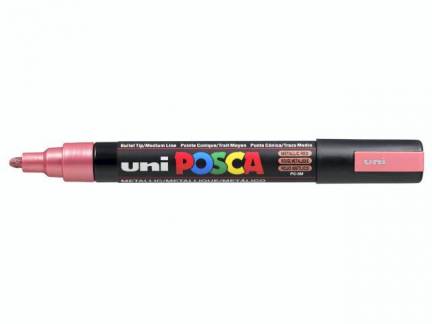 Paint marker Uni Posca PC-5M metallic red 1,8-2,5mm
