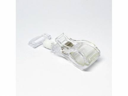 Prisskilteholder 70mm m/klemme transparent