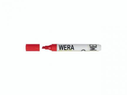 Whiteboardmarker WERA rød kantet spids 1-4mm