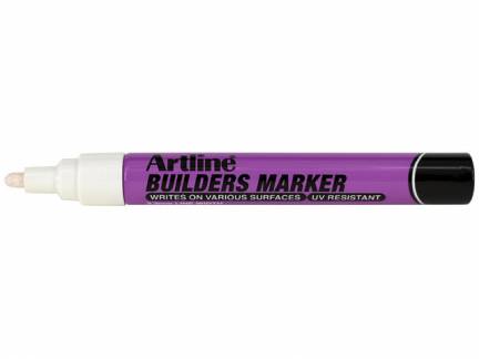 Artline builders marker hvid