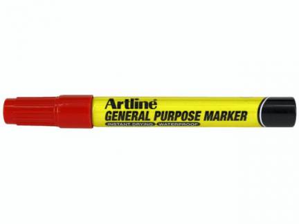 Marker Artline EKPR-GPM rød universal 2stk/blister