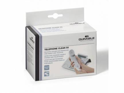 Renseservietter TELEPHONE CLEAN 50stk/pak individuel pakket