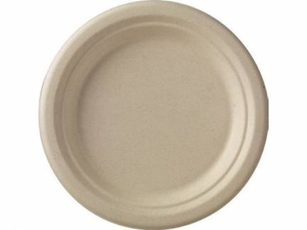 Tallerken 26cm bagasse PFAS free 50stk/pak