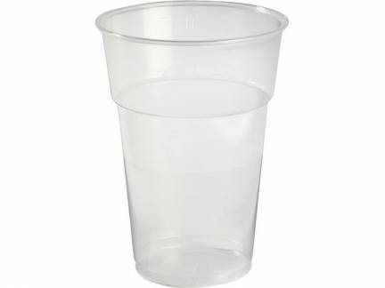 Plastikglas blød 40cl PP (øl) 40stk/ps (målestreg 0,4)