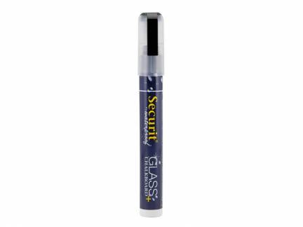 Chalkmarker Securit vandfast sort 2-6mm skrå spids