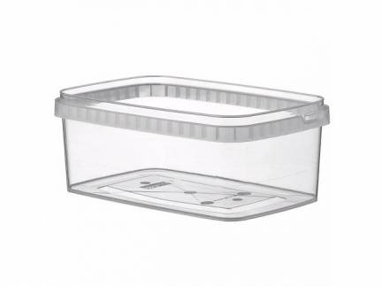 Condibøtte u/låg PP 1200ml klar 192x126x72mm 54stk/kar