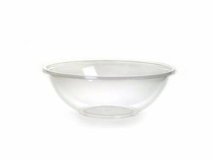 Salatskål Ø180x50mm RPET klar 600ml 60stk/pak