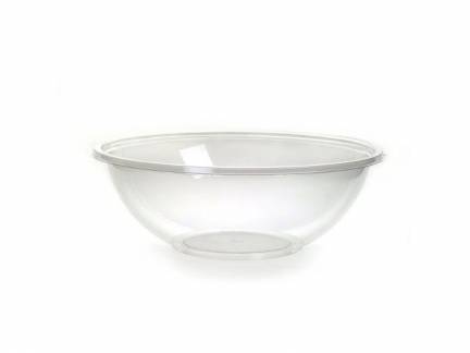 Salatskål Ø180x60mm RPET klar 750ml 60stk/pak