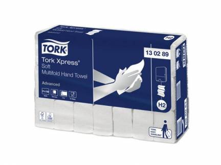 Tork Advanced Håndklædeark H2 Hvid 24x21.3cm